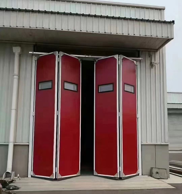 岐山工业折叠门在大型装配车间出入口的应用实例